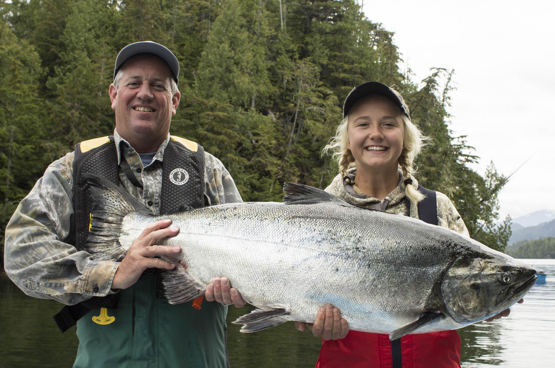 BC Salmon Fishing Lodge Rivers Inlet Sportsman's Club Family Time
